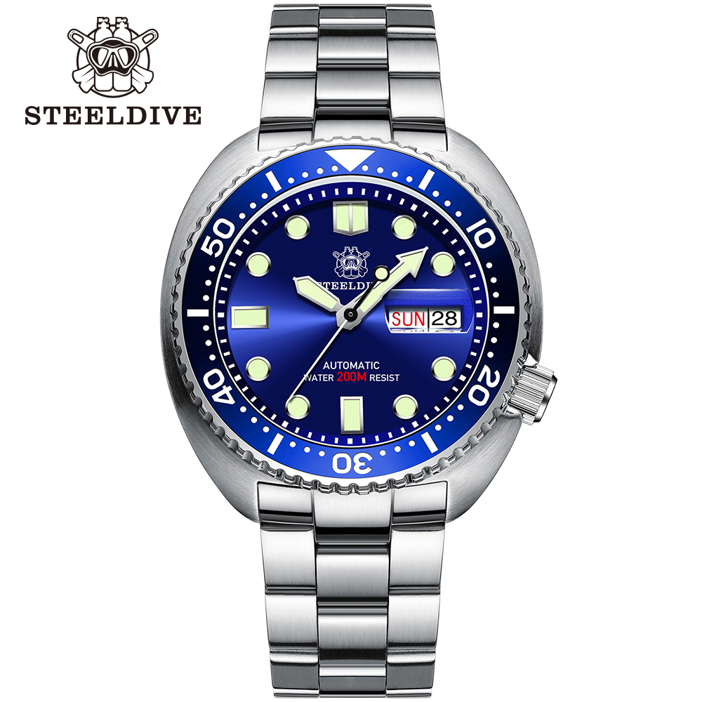 Seiko Watch Prospex - Marka STEELDIVE SD1972 45mm szafirowe szkło