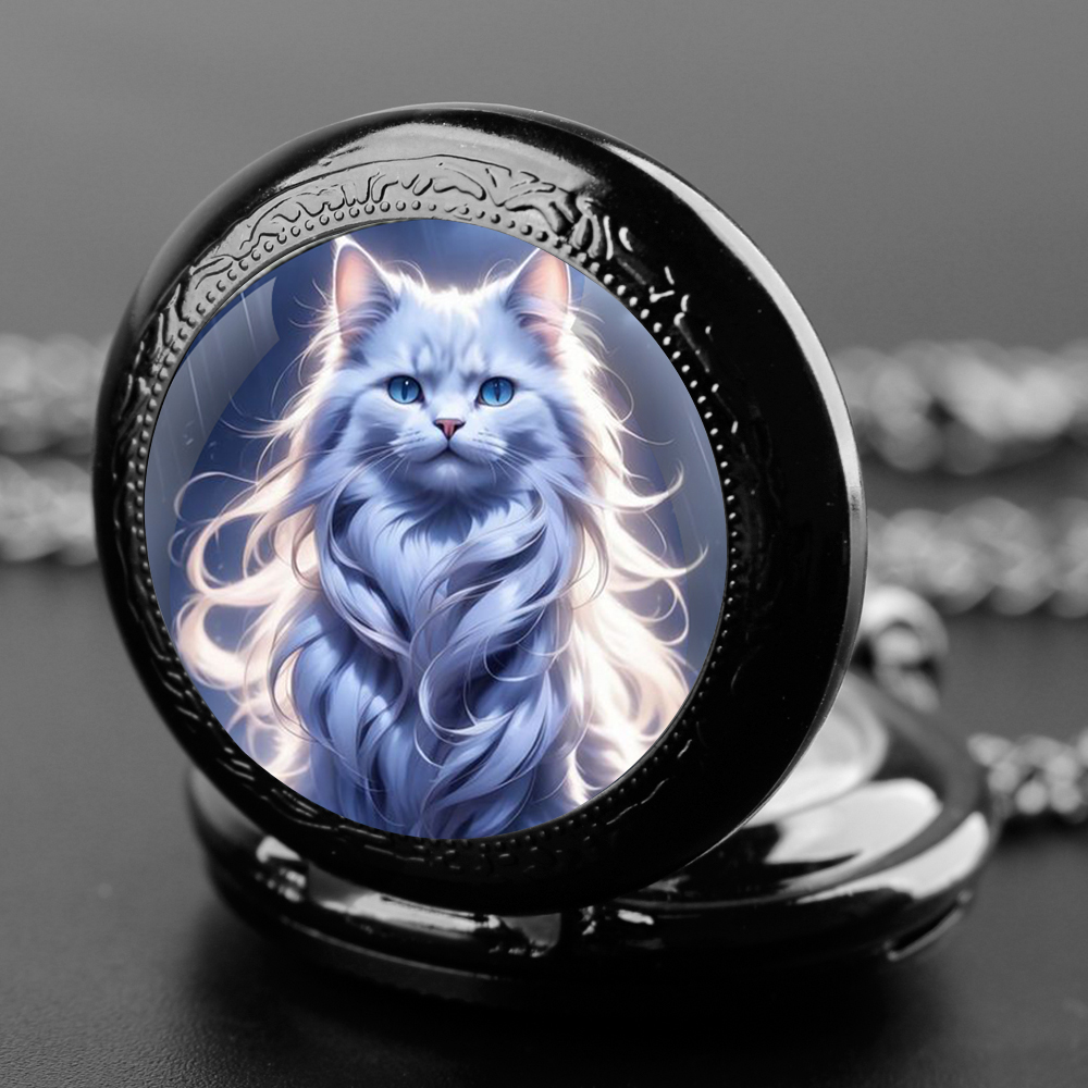 Unique Jewelry Watches - Uroczy kawaii Koty Graficzny Szklany Kopułek