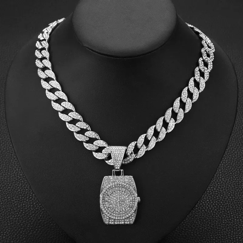 Unique Jewelry Watches - Wyjątkowy retro hip-hopowy punkowy naszyjnik choker