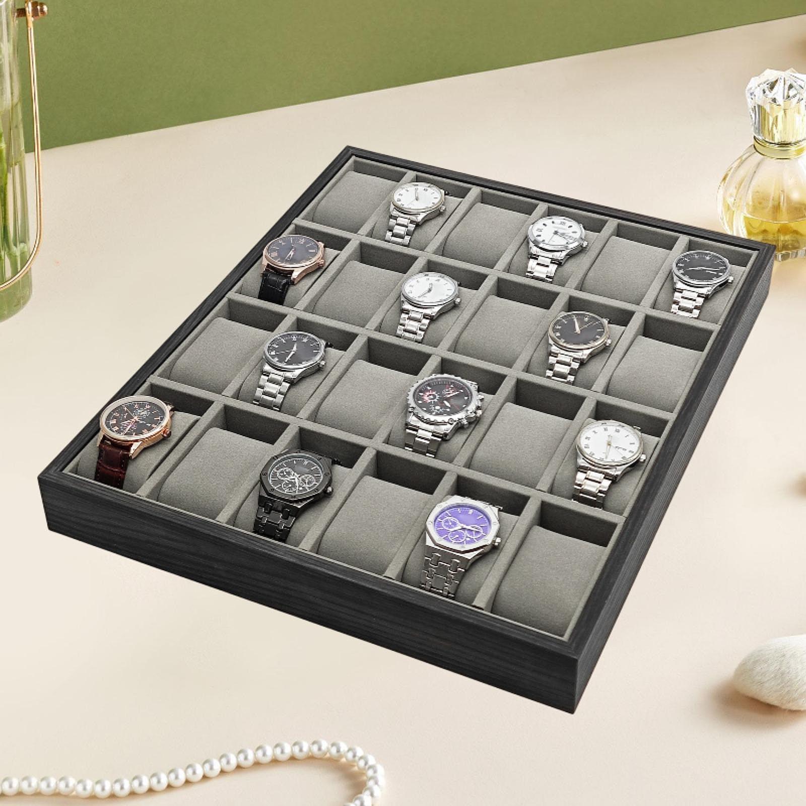 Drewniana taca na 24 zegarki d – Jewelry And Watches Exhibition recenzja i cena