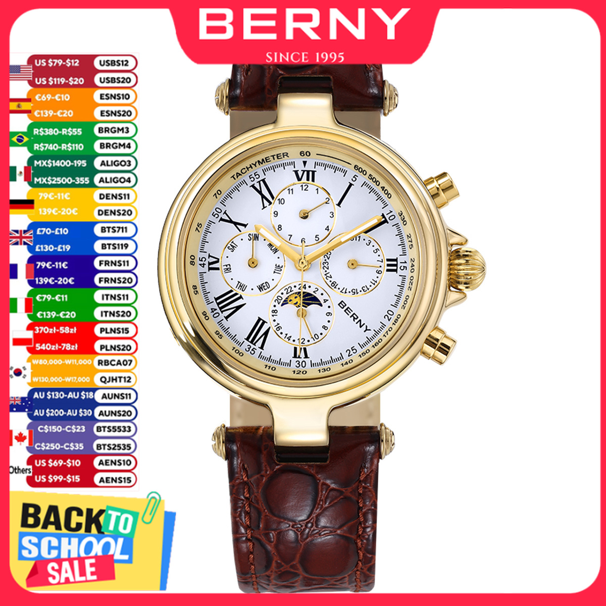 BERNY Retro Automatyczny Zegar – Seiko Watch Prospex recenzja i cena