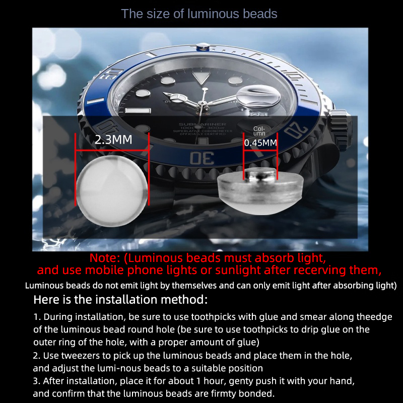 2.3x0.45mm Świecący pip dla Se – Rolex Watch Submariner recenzja i cena